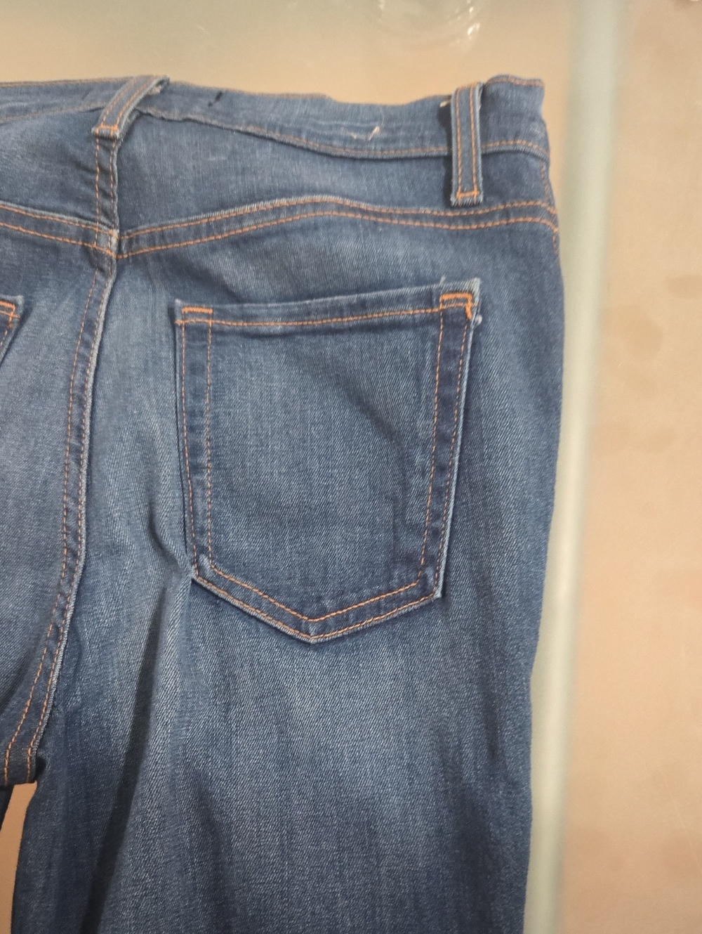 Women's Flare Jeans in Deep Blue Denim